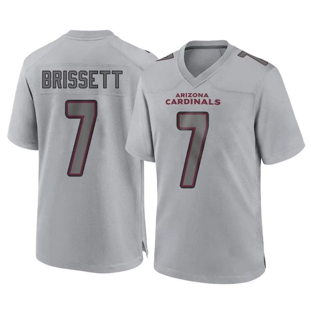 A.Cardinals #7 Jacoby Brissett Player Gray Atmosphere Fashion Home Game Gdoa Stitched Jerseys