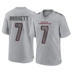 A.Cardinals #7 Jacoby Brissett Player Gray Atmosphere Fashion Home Game Gdoa Stitched Jerseys