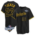 LA.Dodgers #23 Kyle Tucker Player Black Gold World Series Limited Home Fdoa Stitched Jerseys