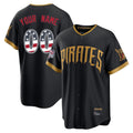 Custom P.Pirates Black 2026 City Connect USA 250 Fourth of July Limited Home Game Any Name & Number Gdoa Stitched Jerseys
