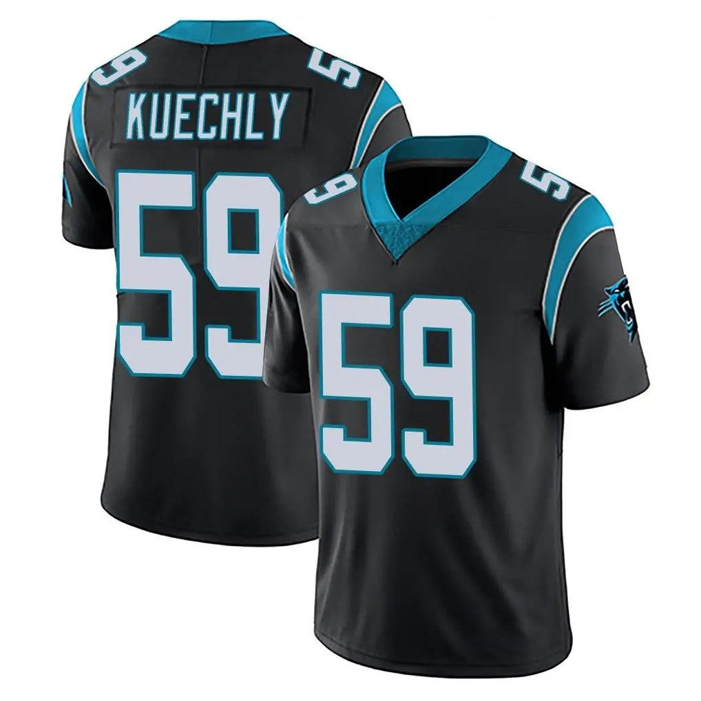 C.Panthers #59 Luke Kuechly Player Black Vapor Untouchable Limited Game Gdoa Stitched Jerseys