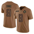 J.Jaguars #9 Logan Cooke Player Brown Salute To Service Limited Gdoa Stitched Jerseys