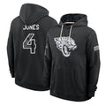 J.Jaguars #4 Jarrian Jones Player 2026 Black Logo Pullover Hoodies Limited Game Gdoa Stitched Jerseys