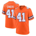 D.Broncos #41 Drew Sanders Player Orange Alternate Collection Throwback Game Gdoa Stitched Jerseys
