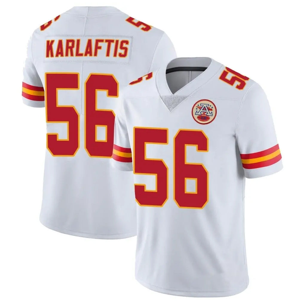 KC.Chiefs #56 George Karlaftis Player White Limited Vapor Untouchable Home Game Gdoa Stitched Jerseys