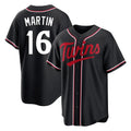 M.Twins #16 Austin Martin Player Black Fashion Out Home Limited Fdoa Stitched Jerseys