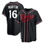 M.Twins #16 Austin Martin Player Black Fashion Out Home Limited Fdoa Stitched Jerseys