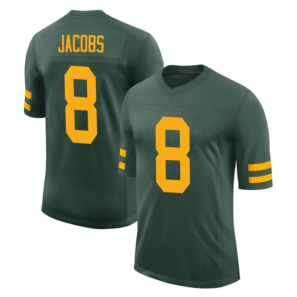GB.Packers #8 Josh Jacobs Player Green Alternate Vapor Home Game Gdoa Stitched Jerseys