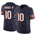 C.Bears #10 Luther Burden III Player Navy Vapor F.U.S.E. Limited Home Game Gdoa Stitched Jerseys