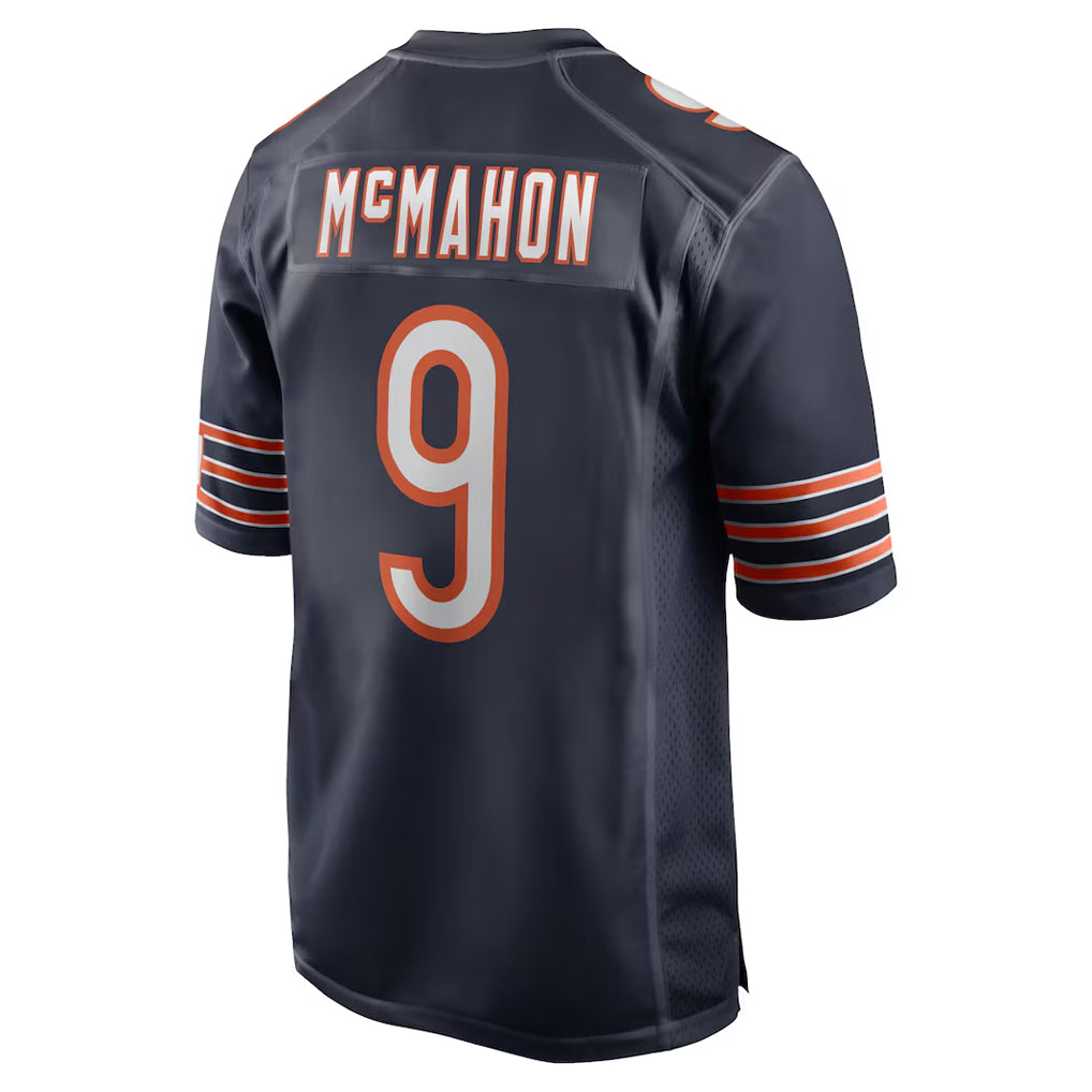 C.Bears #9 Jim McMahon Player Navy Home Game Gdoa Stitched Jerseys