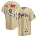 A.Diamondbacks #8 James McCann Player Tan USA 250 Fourth of July Home Game Gdoa250Ys Stitched Jerseys