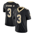 NO.Saints #3 Travis Etienne Jr. Player Black Limited Vapor Untouchable Home Game Gdoa Stitched Jerseys