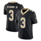 NO.Saints #3 Travis Etienne Jr. Player Black Limited Vapor Untouchable Home Game Gdoa Stitched Jerseys