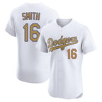 LA.Dodgers #16 Will Smith Player Gold Limited Elite Home Fdoa Stitched Jerseys