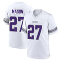 M.Vikings #27 Jordan Mason Player White Alternate Home Game Gdoa Stitched Jerseys