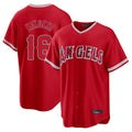 LA.Angels #16 Yusei Kikuchi Player Red Home Game Fdoa Stitched Jerseys