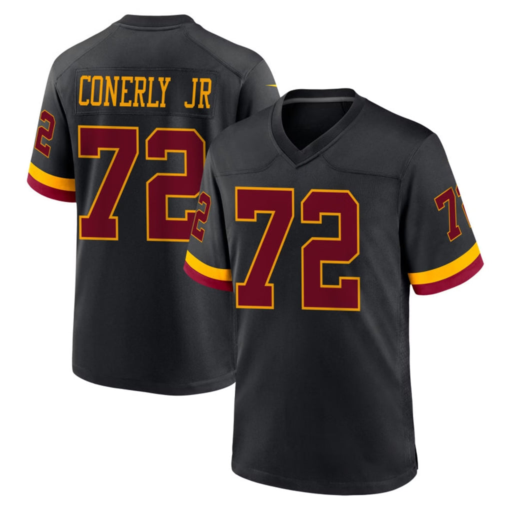W.Commanders #72 Josh Conerly Jr. Player Black Limited Home Game Gdoa Stitched Jerseys