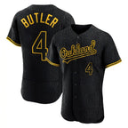 Athletics #4 Lawrence Butler Player Black Snake Skin City Limited Elite Home Game Gdoa Stitched Jerseys
