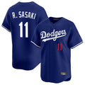 LA.Dodgers #11 Roki Sasaki Player Royal Limited Home Fdoa Stitched Jerseys