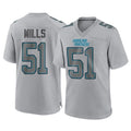 C.Panthers #51 Sam Mills Player Gray Atmosphere Fashion Game Gdoa Stitched Jerseys