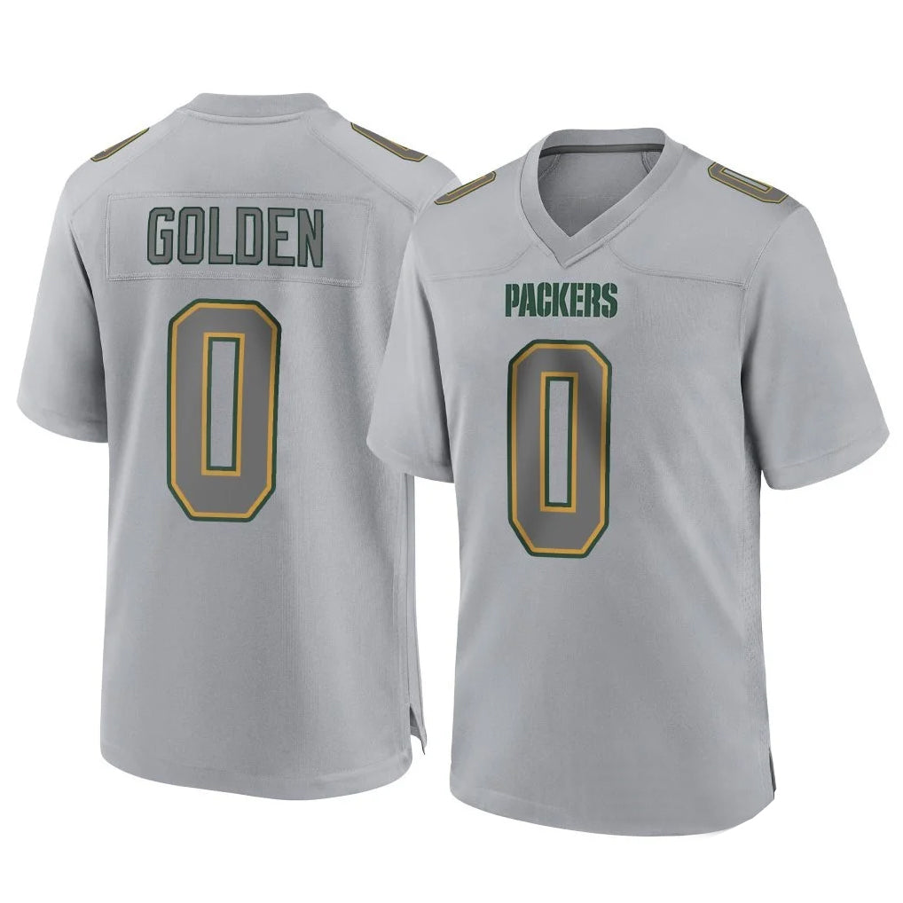 GB.Packers #0 Matthew Golden Player Gray Atmosphere Fashion Home Game Gdoa Stitched Jerseys