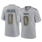 GB.Packers #0 Matthew Golden Player Gray Atmosphere Fashion Home Game Gdoa Stitched Jerseys