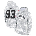 LA.Chargers #93 Teair Tart Player Arctic Camo Salute to Service Hoodies Limited Game Gdoa Stitched Jerseys