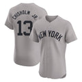 NY.Yankees #13 Jazz Chisholm Jr Player Gray Limited Elite Home Fdoa Stitched Jerseys