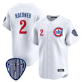 C.Cubs #2 Nico Hoerner Player White Vapor Premier Limited Home Gdoa Stitched Jerseys