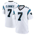 C.Panthers #7 Tre'von Moehrig Player White Home Game Gdoa Stitched Jerseys