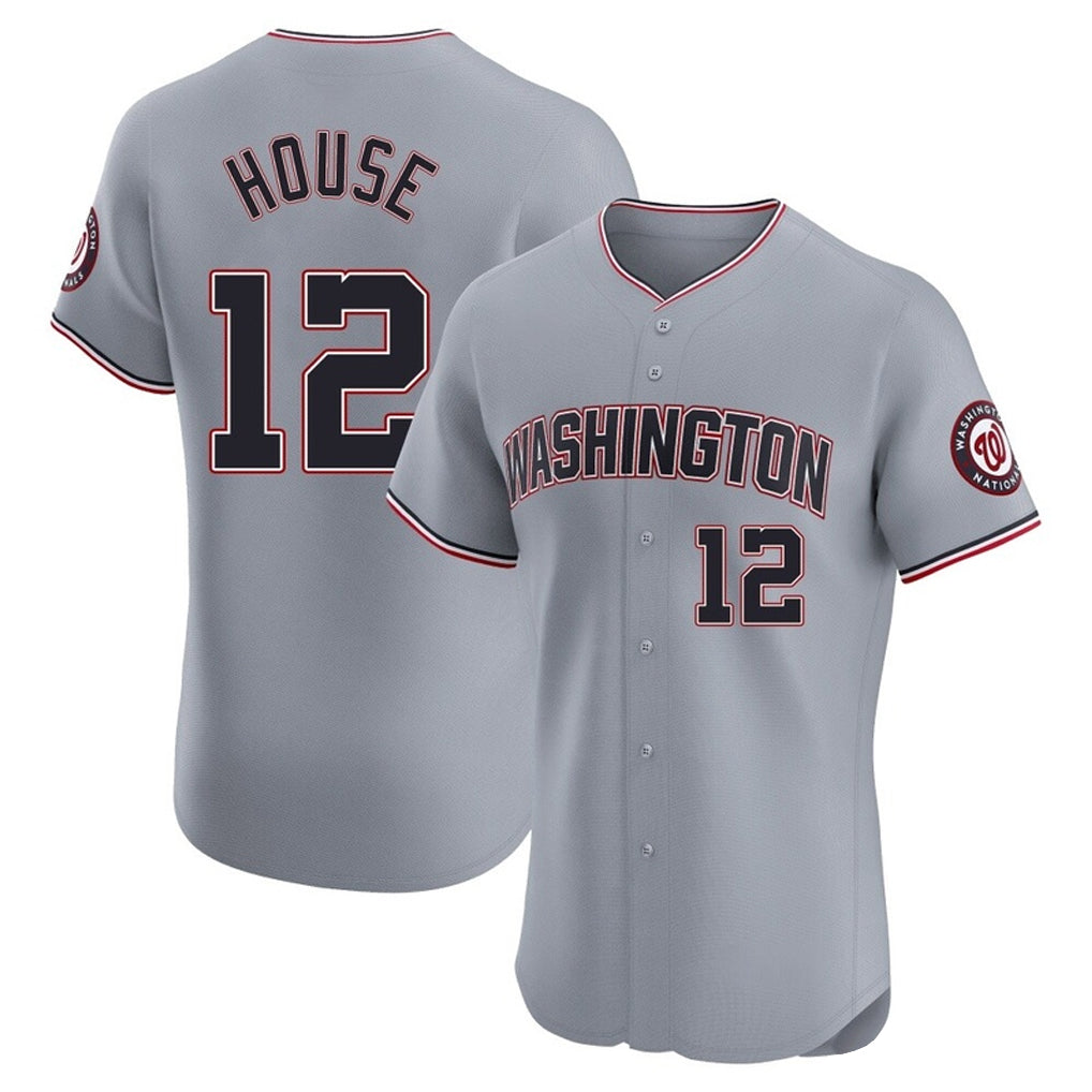 W.Nationals #12 Brady House Player Gray City Connect Elite Alternate Fdoa Stitched Jerseys