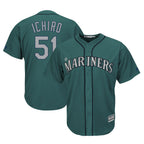 S.Mariners #51 Ichiro Suzuki Player Aqua Majestic Cool Base Limited Fdoa Stitched Jerseys