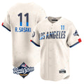 LA.Dodgers #11 Roki Sasaki Player Cream World Series City Connect Limited Home Fdoa Stitched Jerseys