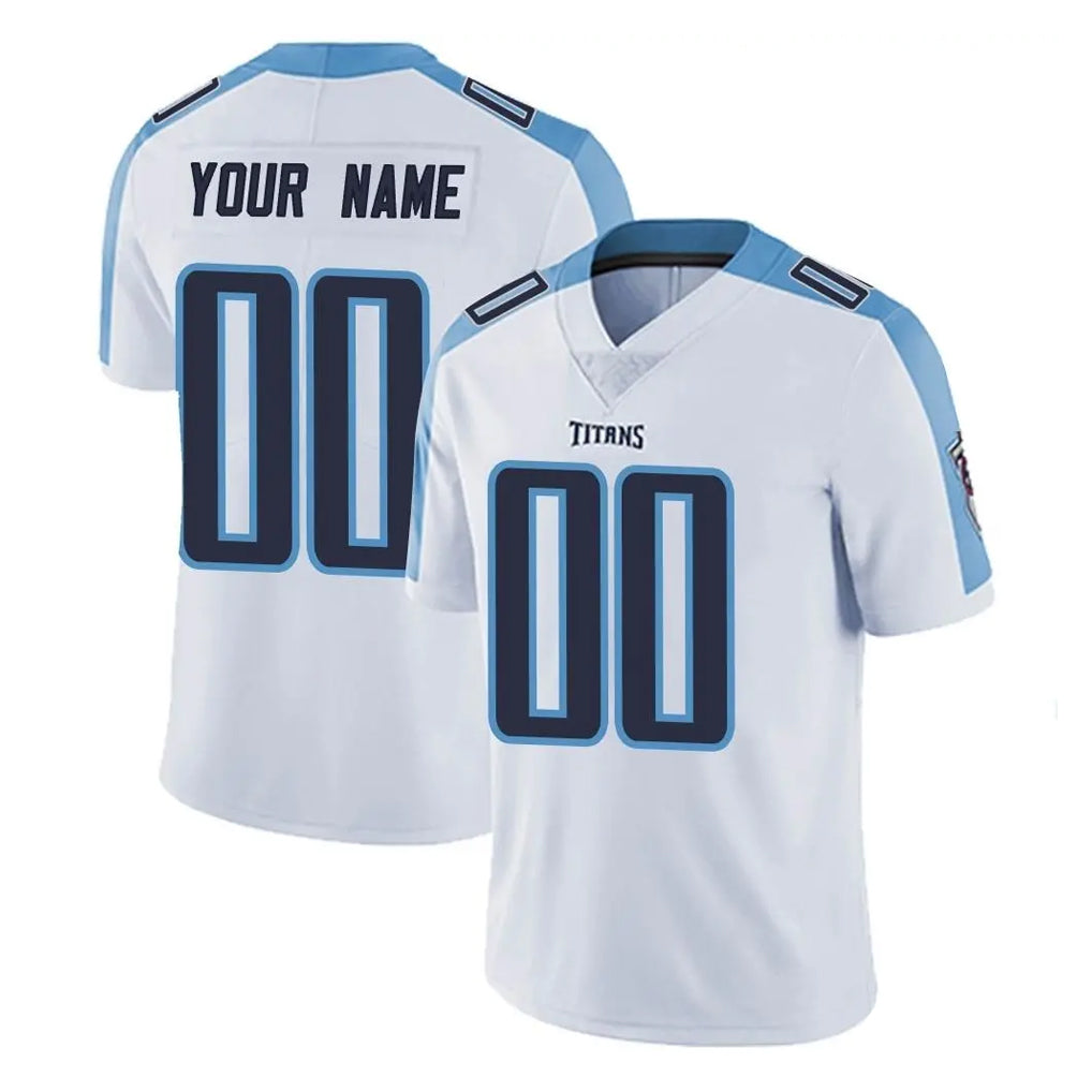 Custom T.Titans White Limited Vapor Untouchable Home Game Any Name & Numbers Gdoa Stitched Jerseys