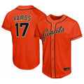 SF.Giants #17 Heliot Ramos Player Orange Home Limited Fdoa Stitched Jerseys