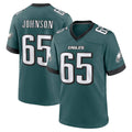 P.Eagles #65 Lane Johnson Player Green Home Game Gdoa Stitched Jerseys