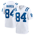 IN.Colts #84 Tyler Warren Player White Home Game Gdoa Stitched Jerseys