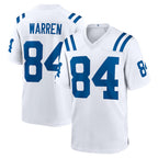 IN.Colts #84 Tyler Warren Player White Home Game Gdoa Stitched Jerseys