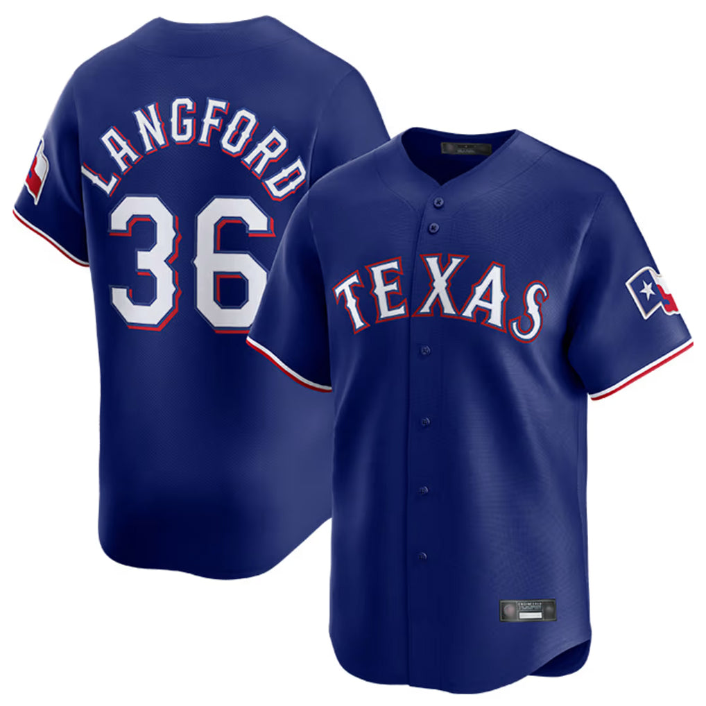 T.Rangers #36 Wyatt Langford Player Royal Home Limited Fdoa Stitched Jerseys