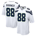S.Seahawks #88 AJ Barner Player White Home Game Gdoa Stitched Jerseys