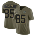 NY.Jets #85 Mason Taylor Player Olive 2025 Salute To Service Limited Gdoa Stitched Jerseys