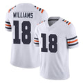 C.Bears #18 Caleb Williams Player White Classic Vapor Limited Home Game Gdoa Stitched Jerseys