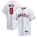 LA.Angels #9 Zach Neto Player White Home Game Fdoa Stitched Jerseys