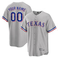 Custom T.Rangers Gray Home Game Any Name & Number Gdoa Stitched Jerseys