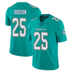M.Dolphins #25 Tyrel Dodson Player Aqua Limited Vapor Untouchable Home Game Gdoa Stitched Jerseys