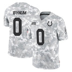 IN.Colts #0 Camryn Bynum Player Arctic Camo Salute To Service Limited Game Gdoa Stitched Jerseys
