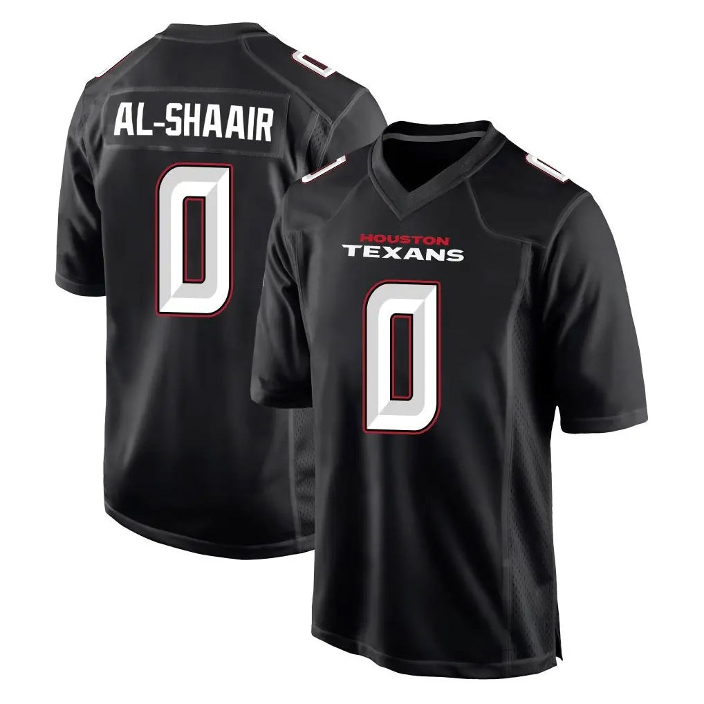 H.Texans #0 Azeez Al-Shaair Player Carbon Black Fashion Home Game Gdoa Stitched Jerseys