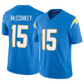 LA.Chargers #15 Ladd McConkey Player Blue Limited Vapor F.U.S.E. Home Game Gdoa Stitched Jerseys