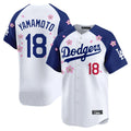 LA.Dodgers #18 Yoshinobu Yamamoto Player White-Royal Tokyo Series Vapor Premier Limited Fdoa Stitched Jerseys