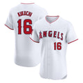 LA.Angels #16 Yusei Kikuchi Player White Limited Elite Fdoa Stitched Home Jerseys